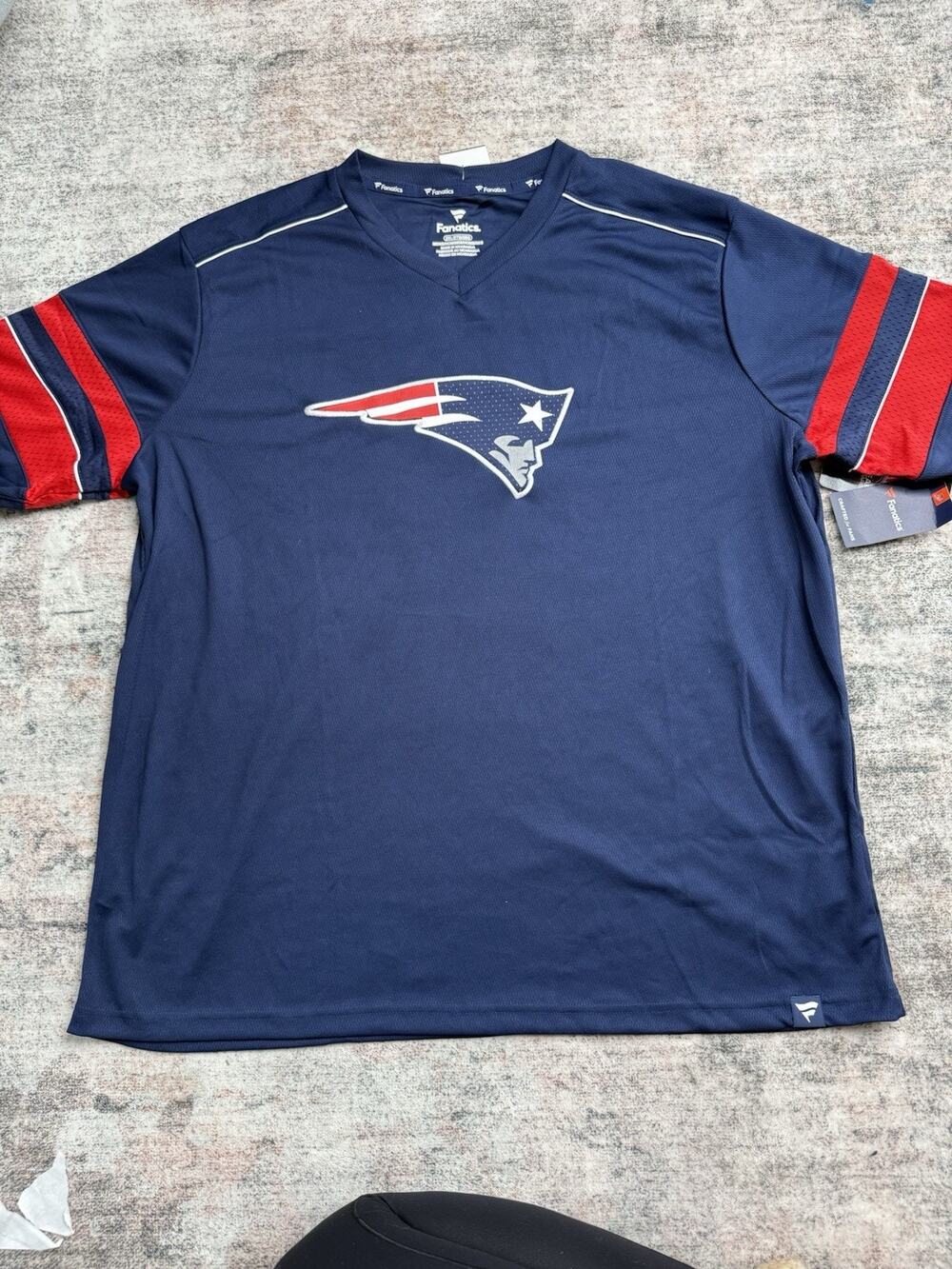 NFL New England Patriots Men Size XXL 2XL Soft Mesh Jersey Embroidered NWT New